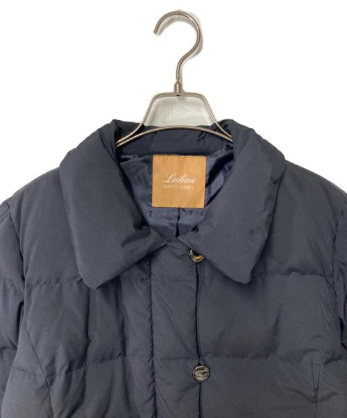 Leilian WHITE LABEL（レリアン ホワイトレーベル）Leilian WHITE LABEL (レリアン ホワイトレーベル) ショールダウンコート ネイビー サイズ:13の古着・服飾アイテム