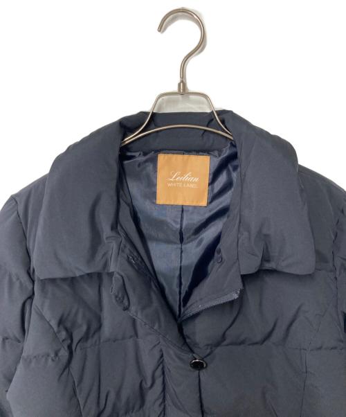 Leilian WHITE LABEL（レリアン ホワイトレーベル）Leilian WHITE LABEL (レリアン ホワイトレーベル) ショールダウンコート ネイビー サイズ:13の古着・服飾アイテム