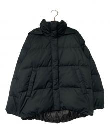 green label relaxing（グリーンレーベルリラクシング）の古着「フード ショート ダウン コート ウォッシャブル 撥水」｜ブラック