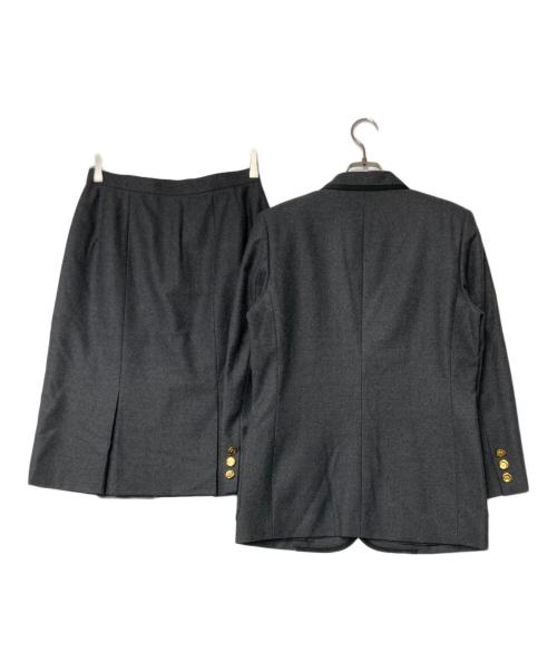 Burberry's（バーバリーズ）Burberry's (バーバリーズ) スカート ウールセットアップ グレー サイズ:7ARの古着・服飾アイテム