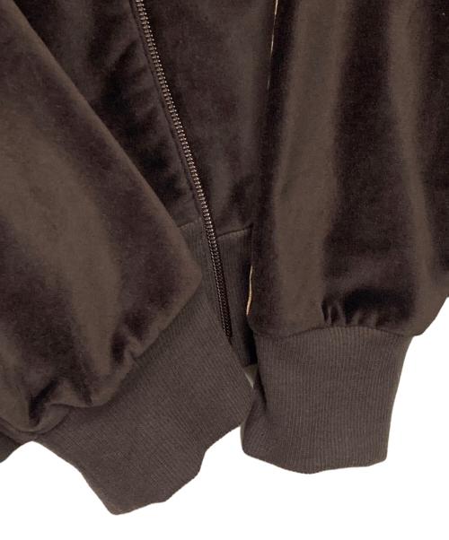 adidas Originals（アディダスオリジナル）adidas originals (アディダスオリジナル) BEAUTY&YOUTH (ビューティーアンドユース) 別注 VELOUR TRACK JACKET ブラウン サイズ:Sの古着・服飾アイテム