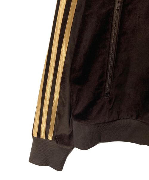 adidas Originals（アディダスオリジナル）adidas originals (アディダスオリジナル) BEAUTY&YOUTH (ビューティーアンドユース) 別注 VELOUR TRACK JACKET ブラウン サイズ:Sの古着・服飾アイテム