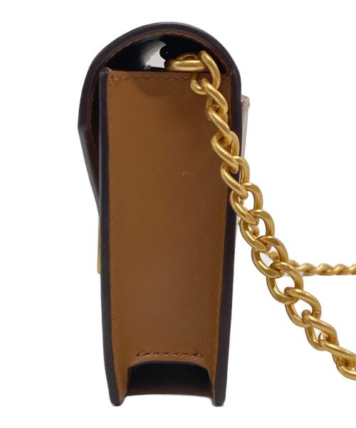 POLO RALPH LAUREN（ポロ・ラルフローレン）POLO RALPH LAUREN (ポロ・ラルフローレン) Polo ID レザー チェーン ウォレット & バッグ ブラウンの古着・服飾アイテム