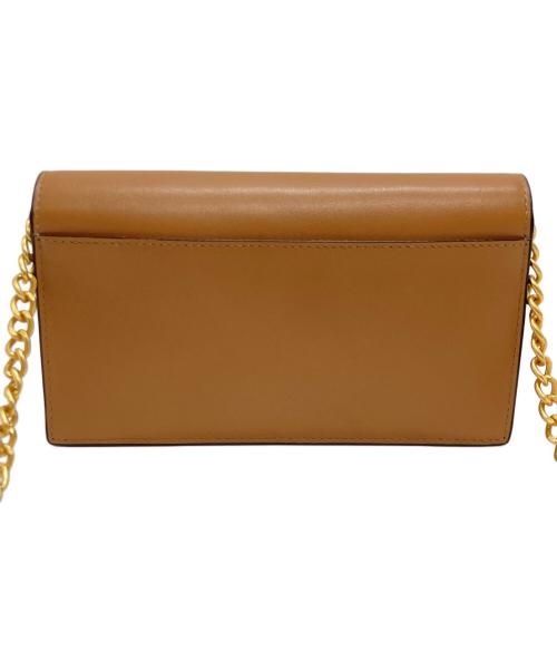 POLO RALPH LAUREN（ポロ・ラルフローレン）POLO RALPH LAUREN (ポロ・ラルフローレン) Polo ID レザー チェーン ウォレット & バッグ ブラウンの古着・服飾アイテム