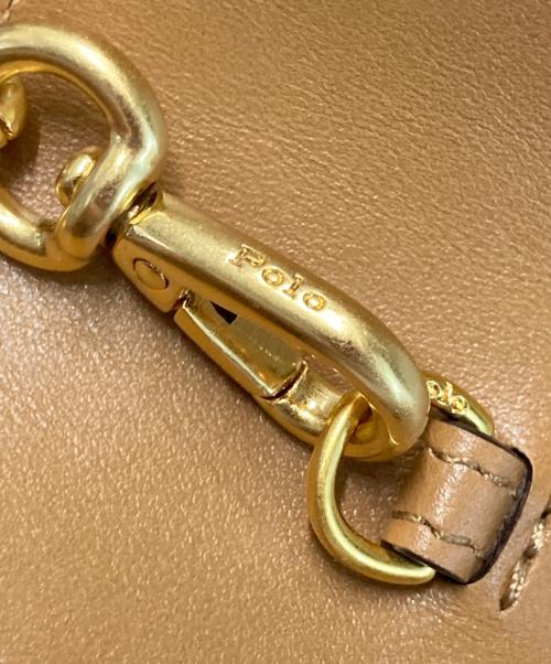 POLO RALPH LAUREN（ポロ・ラルフローレン）POLO RALPH LAUREN (ポロ・ラルフローレン) Polo ID レザー チェーン ウォレット & バッグ ブラウンの古着・服飾アイテム