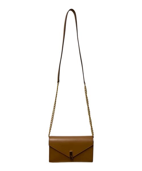 POLO RALPH LAUREN（ポロ・ラルフローレン）POLO RALPH LAUREN (ポロ・ラルフローレン) Polo ID レザー チェーン ウォレット & バッグ ブラウンの古着・服飾アイテム