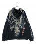 CACTUS JACK FOR FRAGMENT (カクタスジャック フォー フラグメント) Travis Scott (トラヴィススコット) Skeleton Graffiti Full Zip Hoodie ブラック×ブルー サイズ:L：16000円