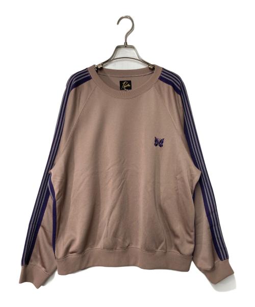 Needles（ニードルズ）Needles (ニードルズ) Track Crew Neck Shirt ブラウン×パープル サイズ:Lの古着・服飾アイテム