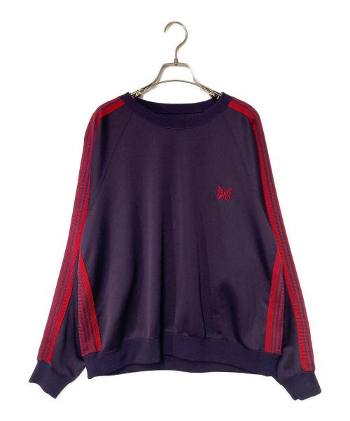 Needles（ニードルズ）Needles (ニードルズ) Track Crew Neck Shirt パープル×レッド サイズ:Mの古着・服飾アイテム
