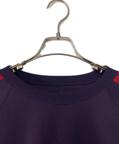 Needles（ニードルズ）Needles (ニードルズ) Track Crew Neck Shirt パープル×レッド サイズ:Mの古着・服飾アイテム