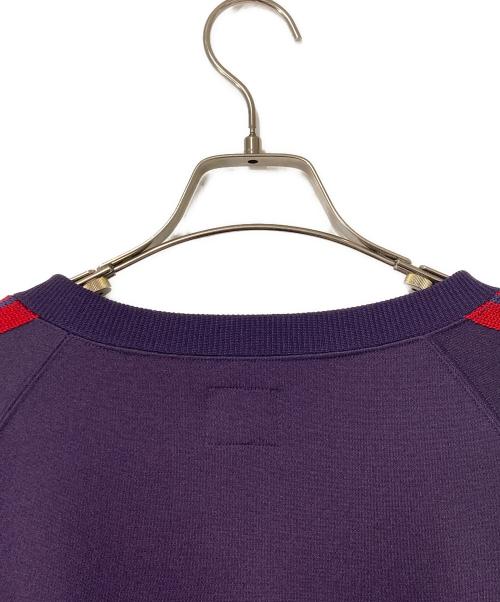 Needles（ニードルズ）Needles (ニードルズ) Track Crew Neck Shirt パープル×レッド サイズ:Mの古着・服飾アイテム