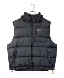 RLX RALPH LAUREN（アールエルエックスラルフローレン）の古着「ナイロンダウンベスト」｜ブラック