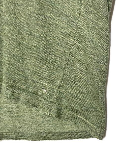 45R（フォーティファイブ・アール）45R (フォーティファイブ・アール) ラウンドヘム ニット グリーンの古着・服飾アイテム