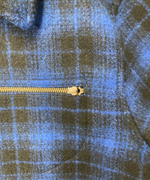 PENDLETON（ペンドルトン）PENDLETON (ペンドルトン) チェックウールジャケット ブルー×ブラック サイズ:Lの古着・服飾アイテム