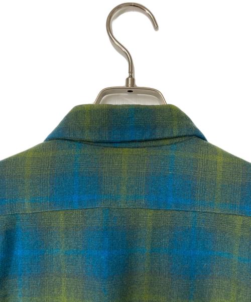 PENDLETON（ペンドルトン）PENDLETON (ペンドルトン) 50~60's チェックウールシャツ ブルー×イエロー サイズ:Mの古着・服飾アイテム