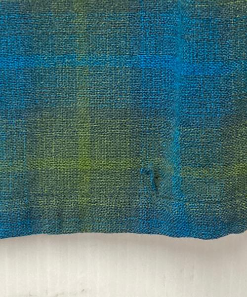 PENDLETON（ペンドルトン）PENDLETON (ペンドルトン) 50~60's チェックウールシャツ ブルー×イエロー サイズ:Mの古着・服飾アイテム