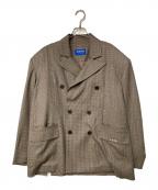 ADER errorアーダーエラー）の古着「パワーショルダー ダブルジャケット」｜ブラウン