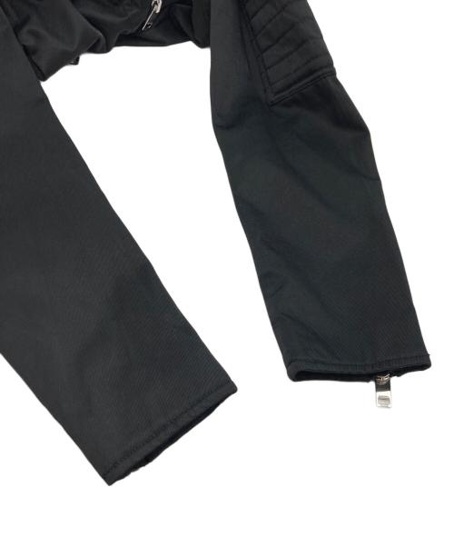 DIESEL（ディーゼル）DIESEL (ディーゼル) ナイロンライダースジャケット ブラック サイズ:XSの古着・服飾アイテム