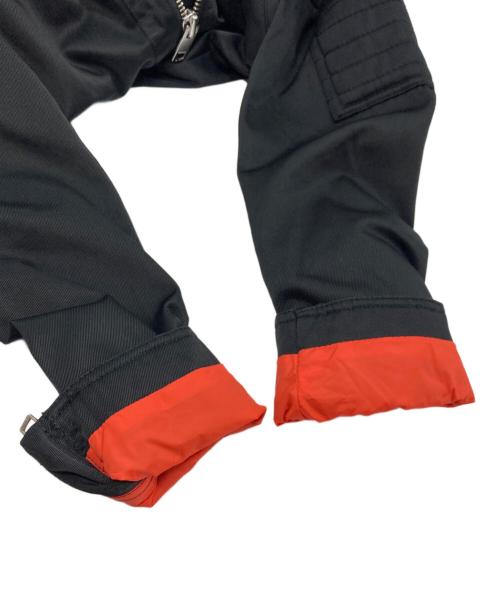 DIESEL（ディーゼル）DIESEL (ディーゼル) ナイロンライダースジャケット ブラック サイズ:XSの古着・服飾アイテム