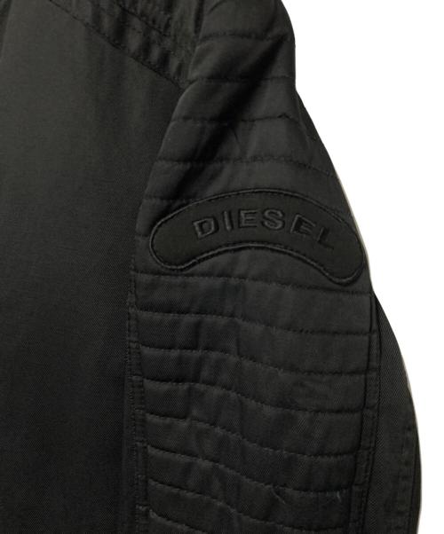 DIESEL（ディーゼル）DIESEL (ディーゼル) ナイロンライダースジャケット ブラック サイズ:XSの古着・服飾アイテム