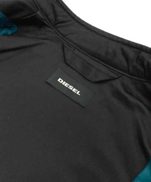 DIESEL（ディーゼル）DIESEL (ディーゼル) ナイロンライダースジャケット ブラック サイズ:XSの古着・服飾アイテム