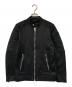 DIESEL（ディーゼル）の古着「ナイロンライダースジャケット」｜ブラック