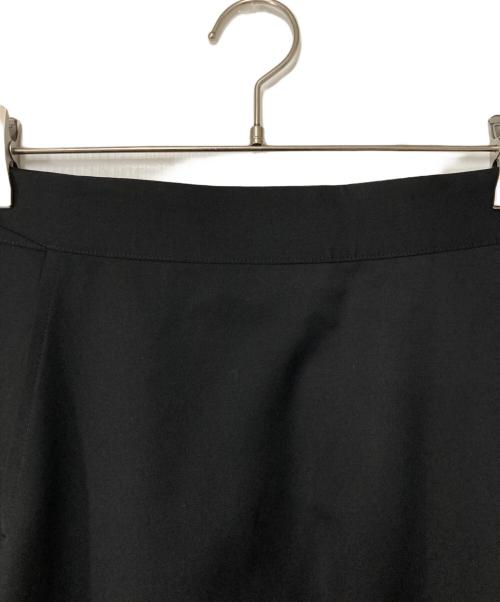 Y's（ワイズ）Y's (ワイズ) ベルテッドウールフレアスカート ブラック サイズ:38の古着・服飾アイテム