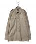PRADA（プラダ）の古着「三角ワッペンエポレットシャツ」｜ベージュ