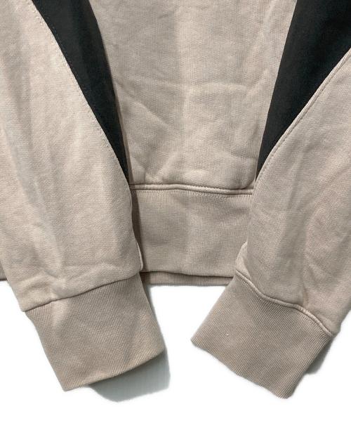 MONCLER（モンクレール）MONCLER (モンクレール) FELPA CON CAPPUCCIOパーカー ベージュ×ブラック サイズ:Sの古着・服飾アイテム