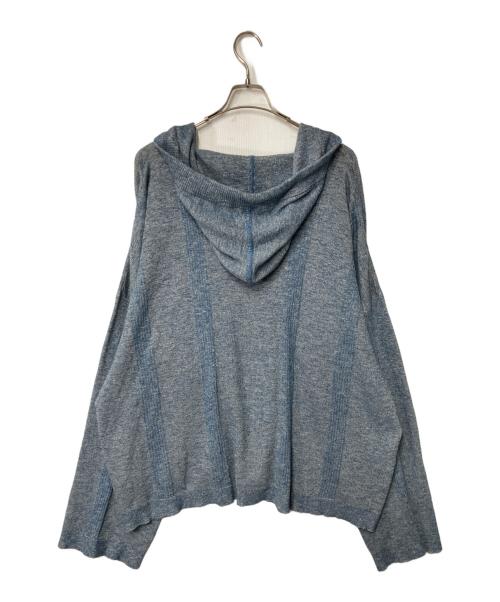 Maison Margiela 1 10（メゾン マルジェラ）Maison Margiela 1 10 (メゾン マルジェラ) 25SS サマーシネニットパーカー ブルー サイズ:Lの古着・服飾アイテム