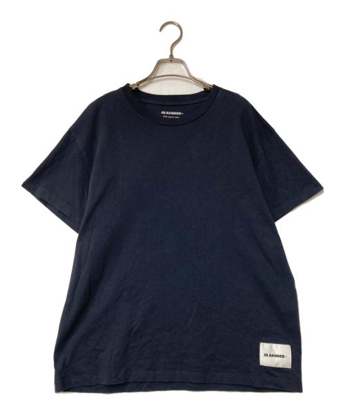 JIL SANDER+（ジルサンダープラス）JIL SANDER+ (ジルサンダープラス) ロゴラペルTシャツ ネイビー サイズ:XLの古着・服飾アイテム