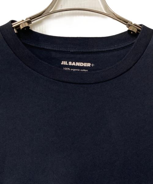 JIL SANDER+（ジルサンダープラス）JIL SANDER+ (ジルサンダープラス) ロゴラペルTシャツ ネイビー サイズ:XLの古着・服飾アイテム