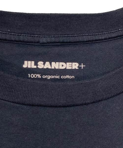 JIL SANDER+（ジルサンダープラス）JIL SANDER+ (ジルサンダープラス) ロゴラペルTシャツ ネイビー サイズ:XLの古着・服飾アイテム