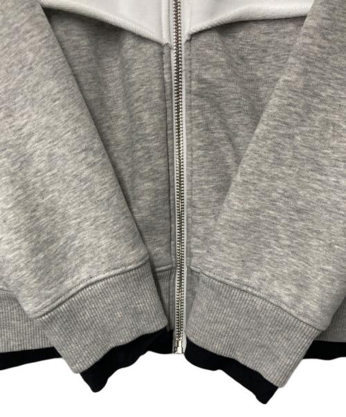 GIVENCHY（ジバンシィ）GIVENCHY (ジバンシィ) ロゴプリントジップフーディー グレー サイズ:KIDS 12の古着・服飾アイテム