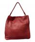 BOTTEGA VENETA（ボッテガベネタ）の古着「イントレチャート ワンショルダートートバッグ」｜レッド