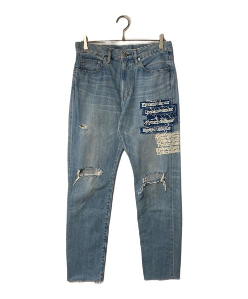 Hysteric Glamour（ヒステリックグラマー）Hysteric Glamour (ヒステリックグラマー) DH加工デニム テーパードPT インディゴ サイズ:81cm (W32)の古着・服飾アイテム
