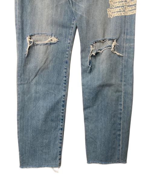 Hysteric Glamour（ヒステリックグラマー）Hysteric Glamour (ヒステリックグラマー) DH加工デニム テーパードPT インディゴ サイズ:81cm (W32)の古着・服飾アイテム