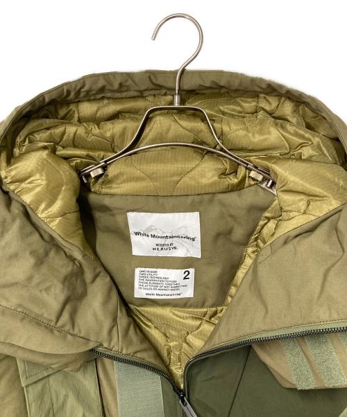 WHITE MOUNTAINEERING（ホワイトマウンテ二アニング）WHITE MOUNTAINEERING (ホワイトマウンテ二アニング) NEXUSVII (ネクサスセブン) ASYMMETRY JACKET カーキ×オリーブ サイズ:2の古着・服飾アイテム