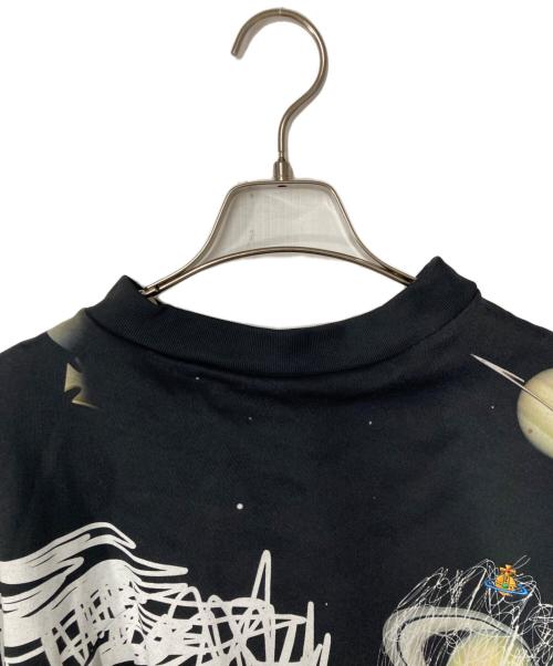 Vivienne Westwood（ヴィヴィアンウエストウッド）Vivienne Westwood (ヴィヴィアンウエストウッド) DRUNKEN SWEATSHIRT O318 PLANETS ブラック サイズ:Ｍの古着・服飾アイテム