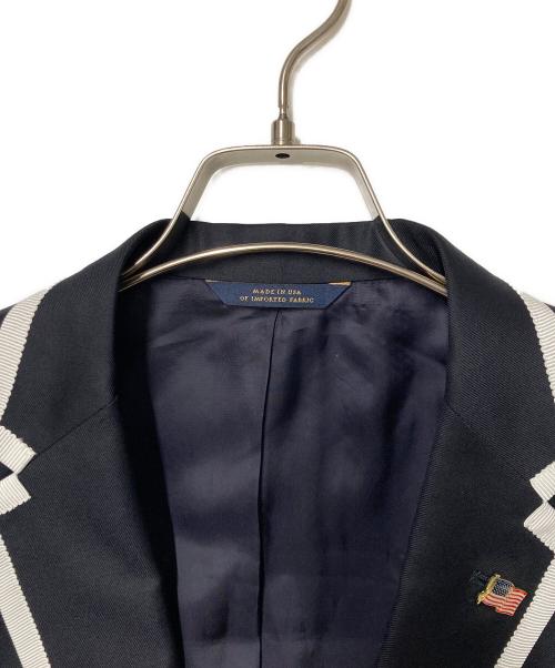 BROOKS BROTHERS（ブルックスブラザーズ）BROOKS BROTHERS (ブルックスブラザーズ) パイピング 段返り3B 金釦ブレザー USA製 ネイビー サイズ:37Sの古着・服飾アイテム