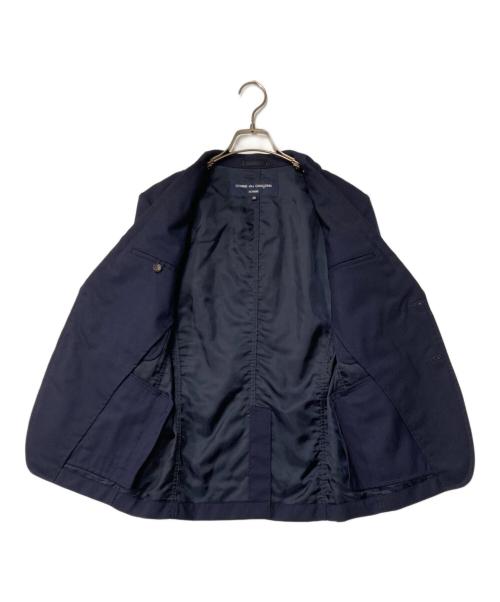 COMME des GARCONS HOMME（コムデギャルソン オム）COMME des GARCONS HOMME (コムデギャルソン オム) テーラードジャケット ネイビー サイズ:XSの古着・服飾アイテム