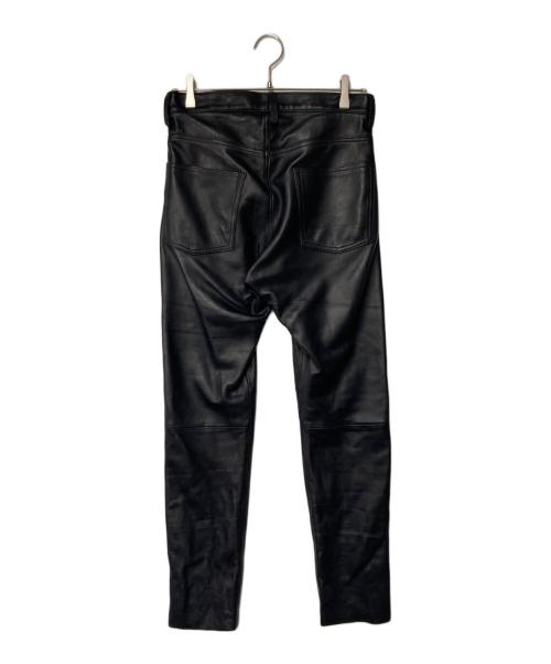 A LEATHER（ア レザー）A LEATHER (ア レザー) ディアスキン レザーパンツ ブラック サイズ:48Mの古着・服飾アイテム