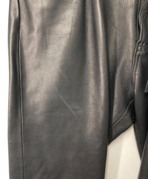 A LEATHER（ア レザー）A LEATHER (ア レザー) ディアスキン レザーパンツ ブラック サイズ:48Mの古着・服飾アイテム