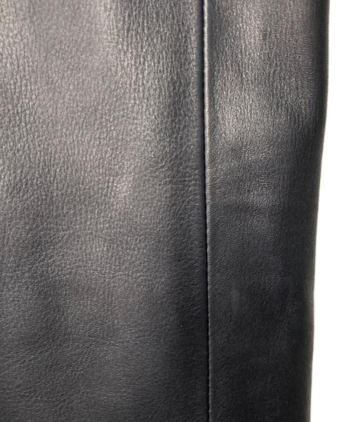 A LEATHER（ア レザー）A LEATHER (ア レザー) ディアスキン レザーパンツ ブラック サイズ:48Mの古着・服飾アイテム