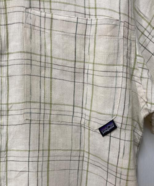 Patagonia（パタゴニア）Patagonia (パタゴニア) リネンシャツ アイボリー サイズ:Sの古着・服飾アイテム