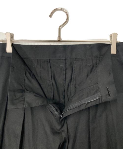 yohji yamamoto+noir（ヨウジヤマモトプリュスノアール）yohji yamamoto+noir (ヨウジヤマモトプリュスノアール) 2タックパンツ ブラック サイズ:1の古着・服飾アイテム