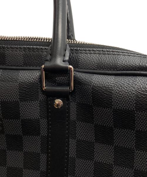 LOUIS VUITTON（ルイ ヴィトン）LOUIS VUITTON (ルイ ヴィトン) ダミエ ポルト ドキュマン ヴォワヤージュ PM ブラックの古着・服飾アイテム