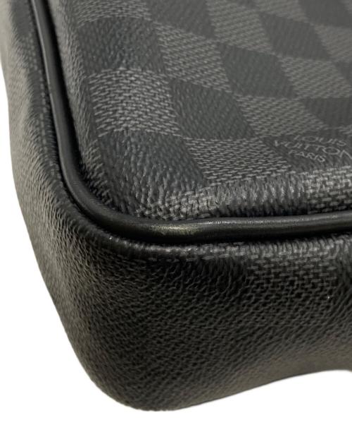 LOUIS VUITTON（ルイ ヴィトン）LOUIS VUITTON (ルイ ヴィトン) ダミエ ポルト ドキュマン ヴォワヤージュ PM ブラックの古着・服飾アイテム
