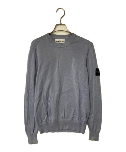 STONE ISLAND（ストーンアイランド）STONE ISLAND (ストーンアイランド) クルーネックニット ブルー サイズ:Sの古着・服飾アイテム