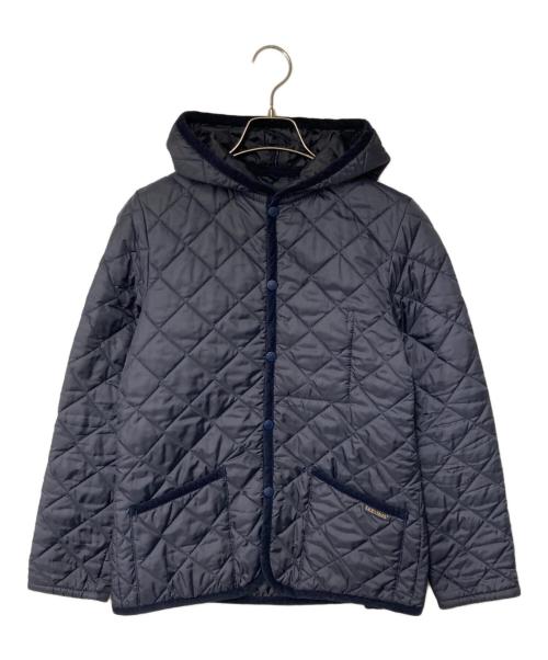 LAVENHAM（ラベンハム）LAVENHAM (ラベンハム) フーデットキルティングジャケット ネイビー サイズ:38の古着・服飾アイテム